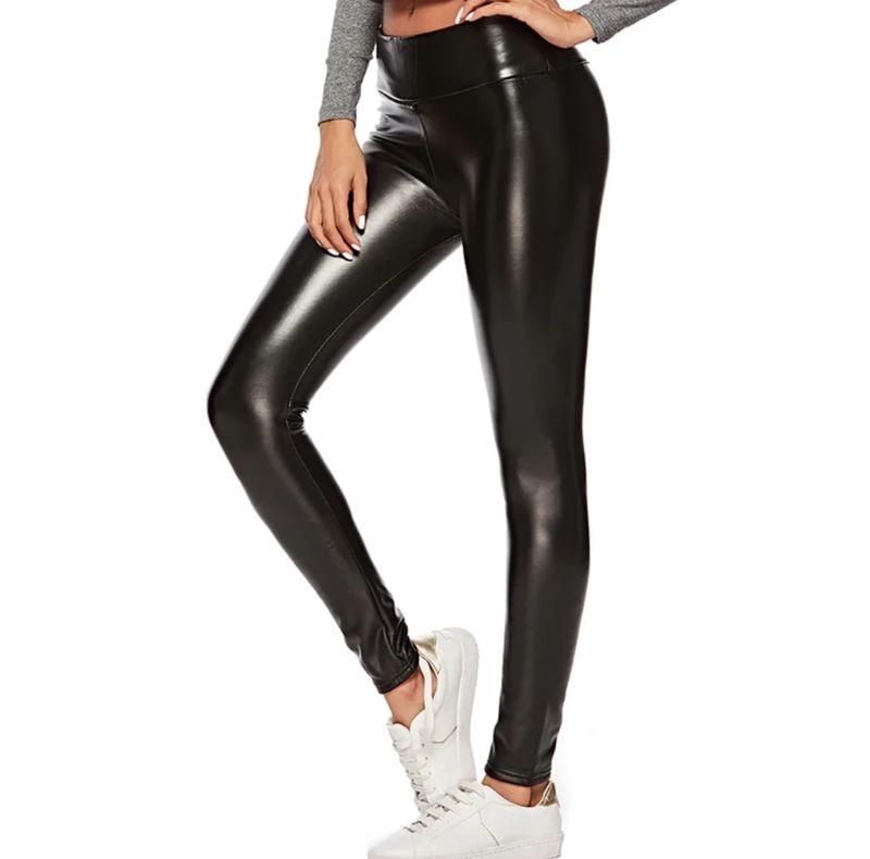 Legging en simili cuir extensible - otalie