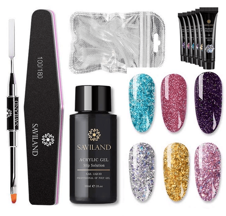 Gel ongles multicouleurs