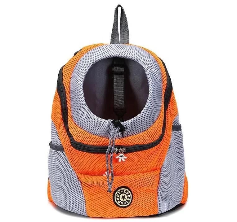 Sac à dos de transport pour chien et chat orange