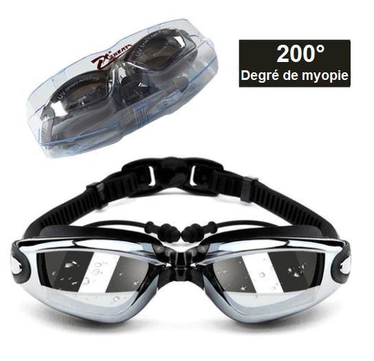 Lunettes de natation myopie noir