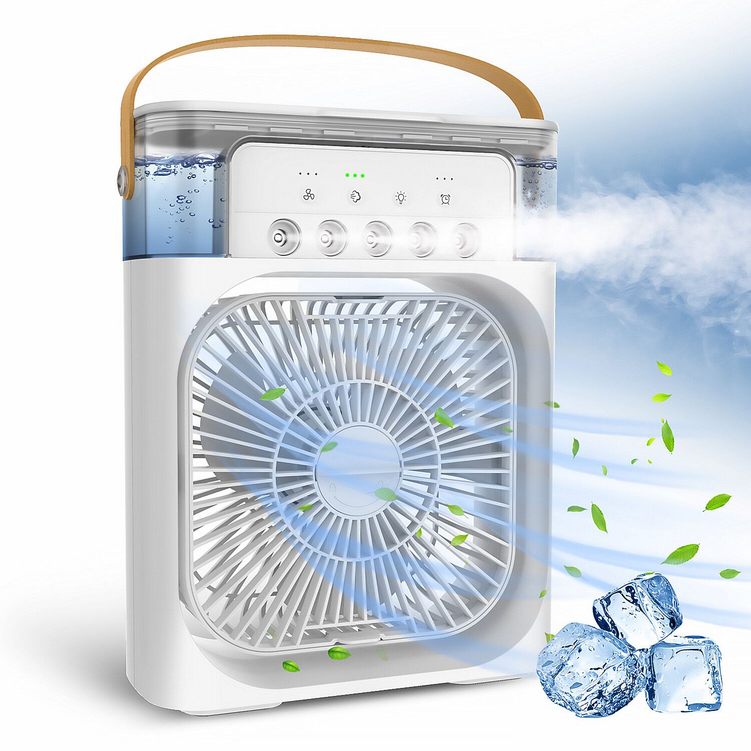 Ventilateur humidificateur portable