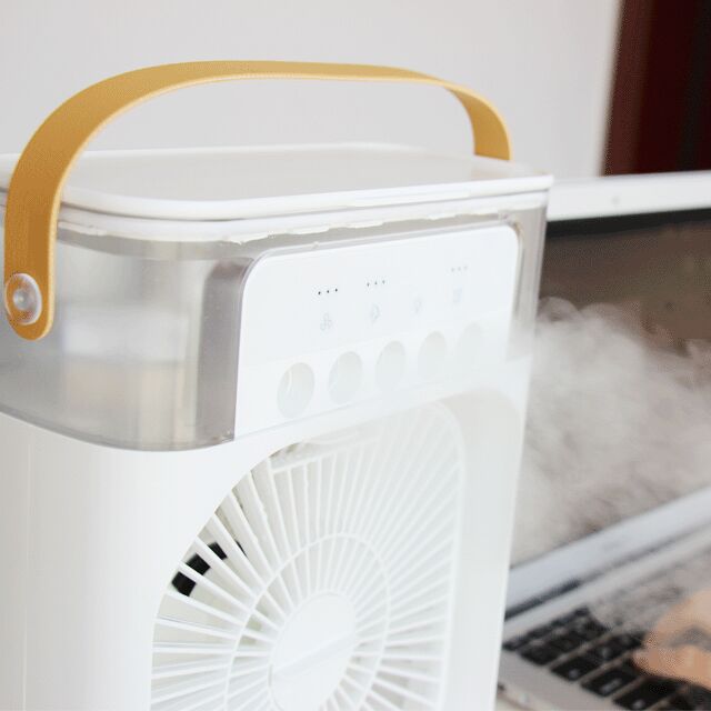 Ventilateur humidificateur portable