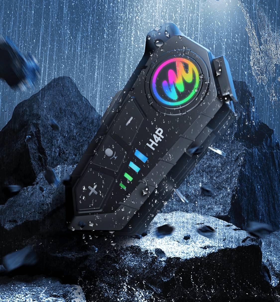 asque Moman H4 Plus avec bouton d'activation de l'assistant vocal pour commandes mains libres