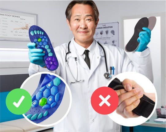 semelles Akusoli sont spécialement