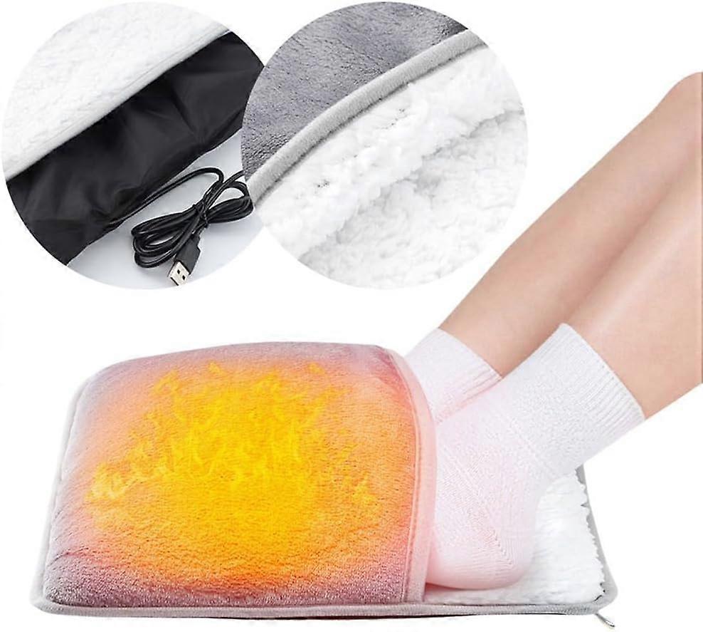Couvre-pied chauffant USB ouvert pour montrer l’intérieur en flanelle