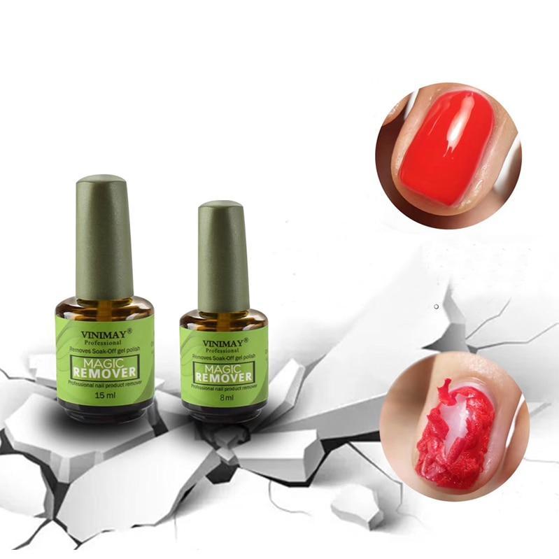 Gel dissolvant vernis semi permanent avec ongle