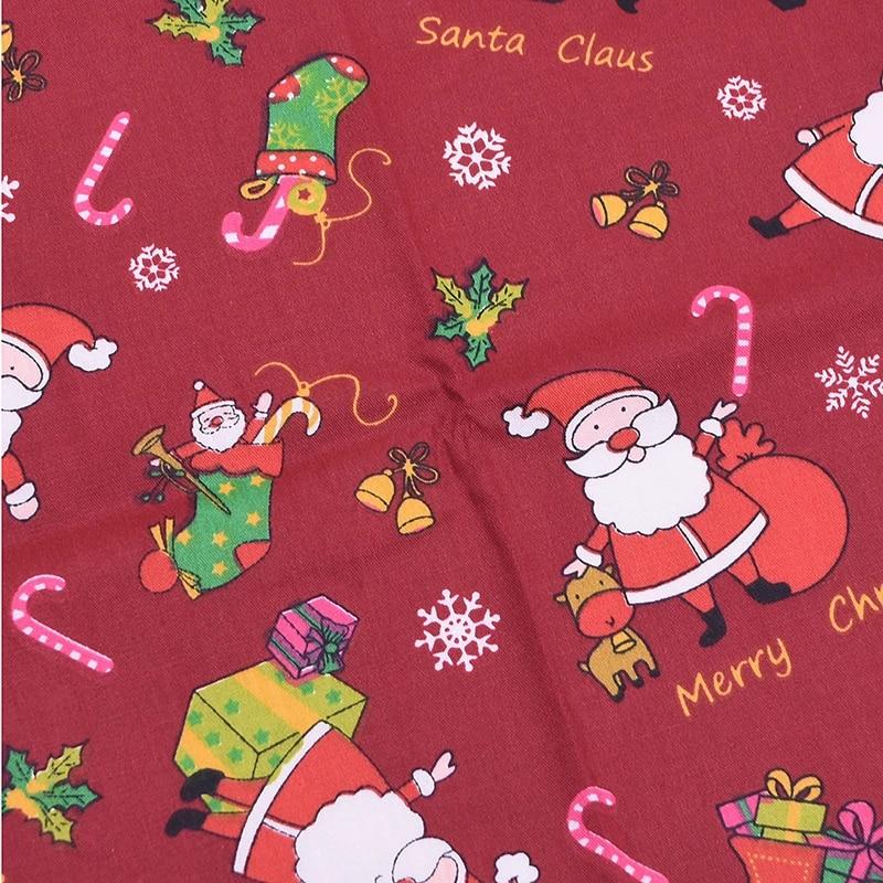 Tissu à coudre en coton imprimé père noël – Image 4