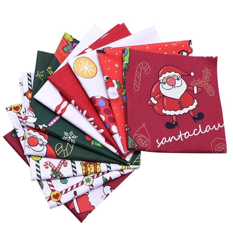 Tissu à coudre en coton imprimé père noël – Image 3