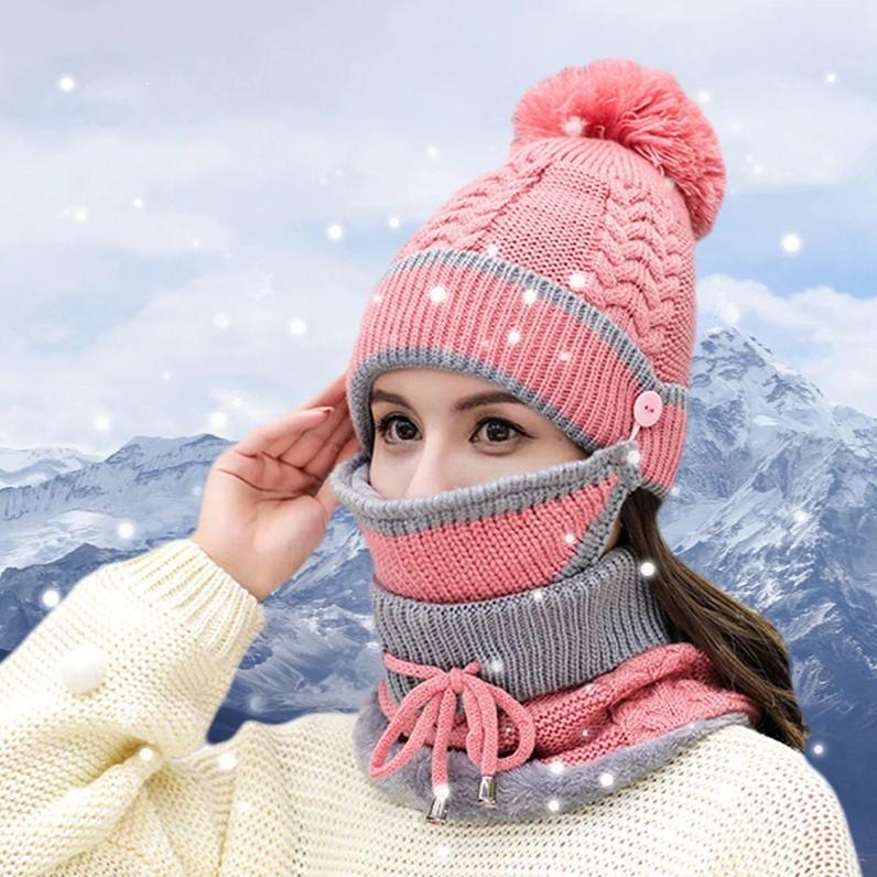 Ensemble d'hiver bonnet + écharpe femme – Image 11