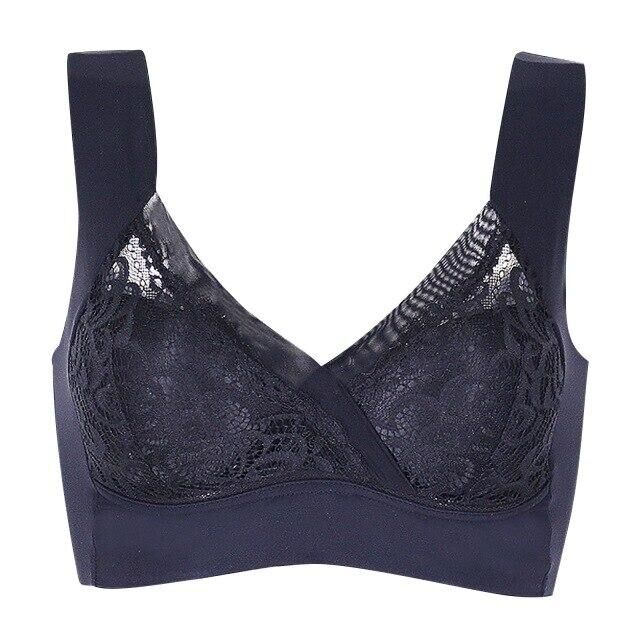 Soutien-gorge extra élastique en dentelle sans fil - plus confort – Image 4