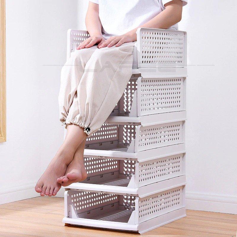 Étagère de rangements à tiroirs pliable – Image 4