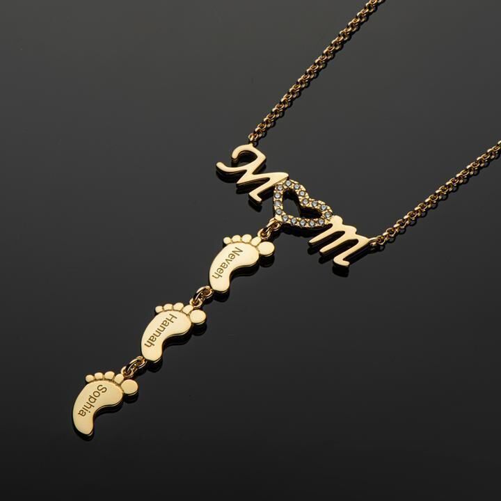 Collier pour la fête des mères avec Pendentif en Acier Inoxydable – Image 2
