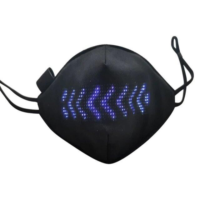 Masque lumineux texte programmable