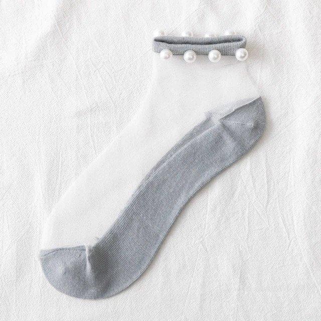 Chaussettes fines perlées pour femmes – Image 8