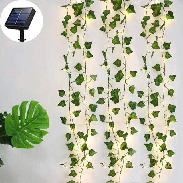 Guirlande lumineuse solaire en forme de lierre – Image 4