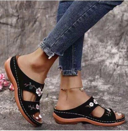Sandales orthopédiques fleurs colorées femmes – Image 6