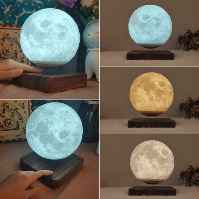 Lampe lunaire lumineuse en lévitation magnétique – Image 8
