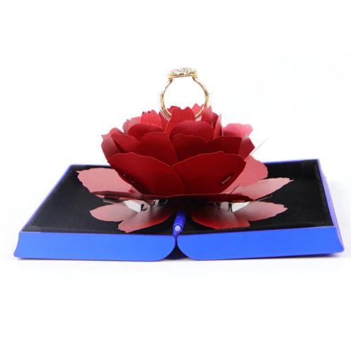Boîte cadeau pour bague rose florissante – Image 5