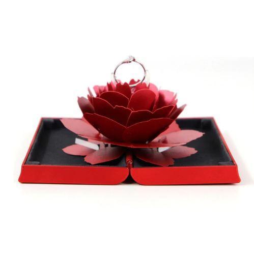 Boîte cadeau pour bague rose florissante – Image 6