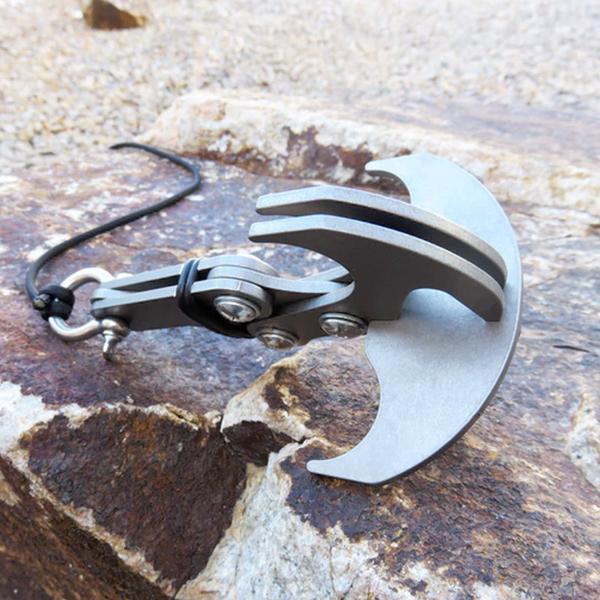 Grappin Griffe d'escalade Mousqueton de Survie en Acier Inoxydable Pliable Outil Pliant Multifonctionnel – Image 3