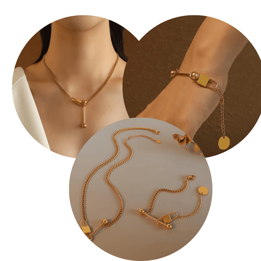 Bracelet cadenas doré – Image 3