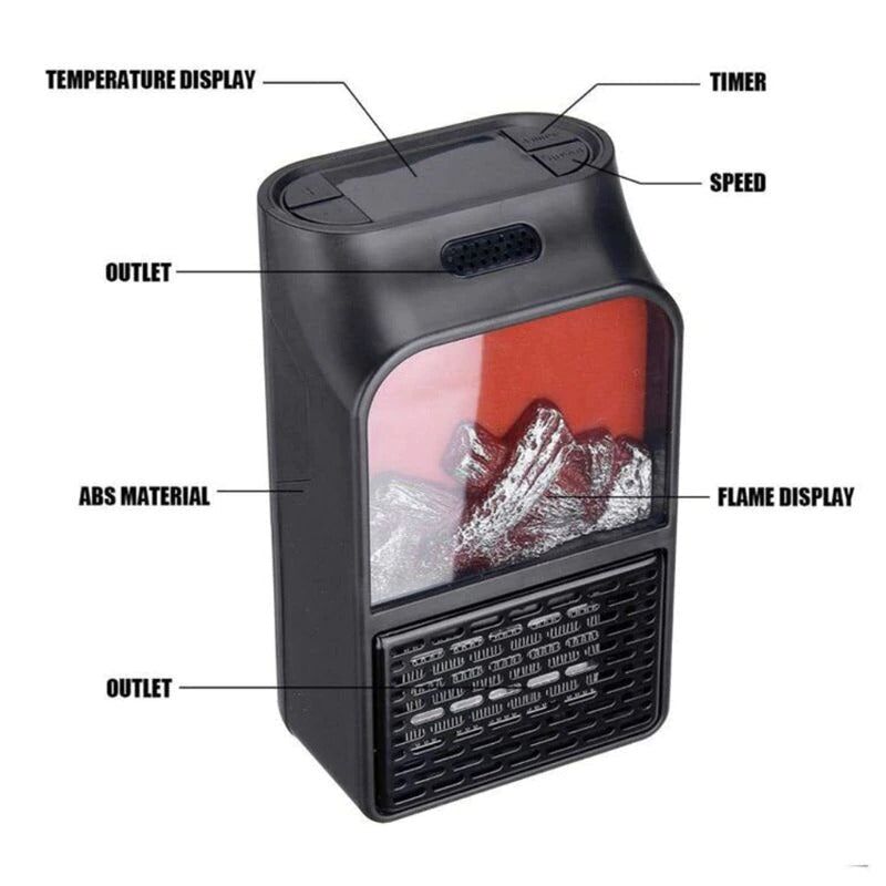 Chauffe-flamme 400W Mini Portable Électrique – Image 4
