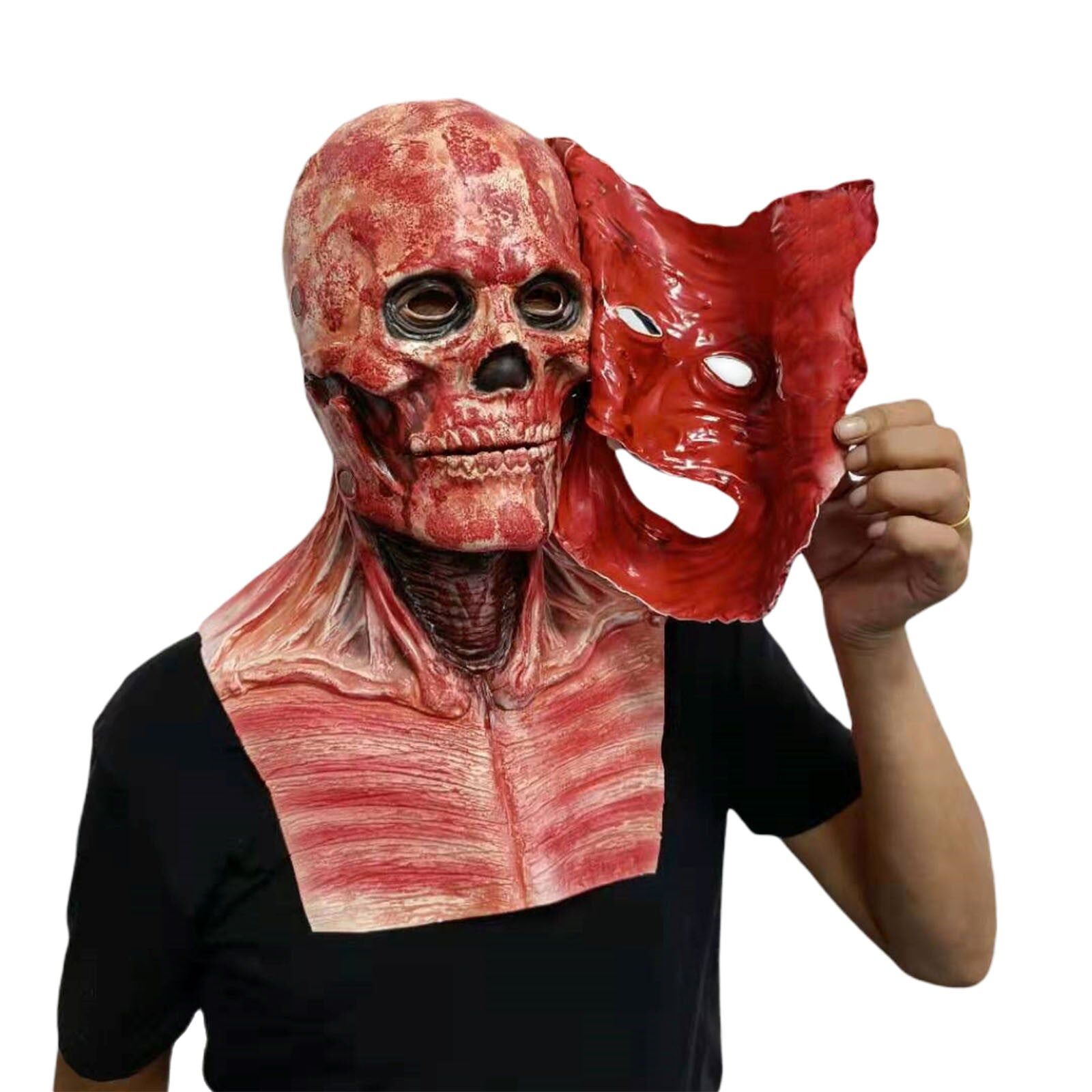 Masque déchiré double couche Halloween – Image 6