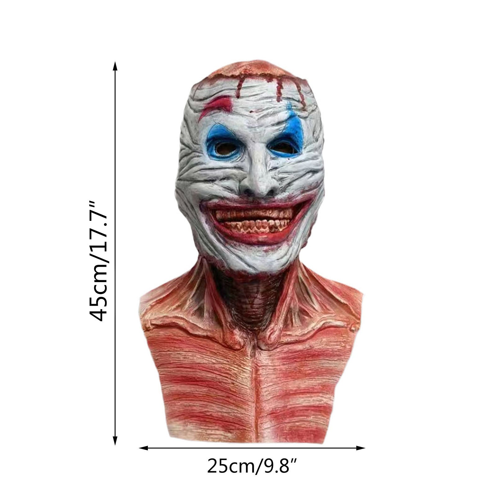 Masque déchiré double couche Halloween – Image 4