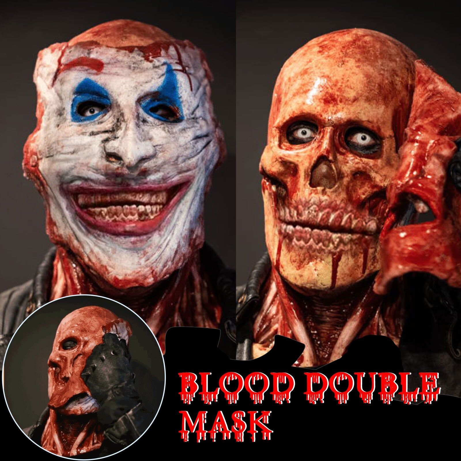 Masque déchiré double couche Halloween – Image 8