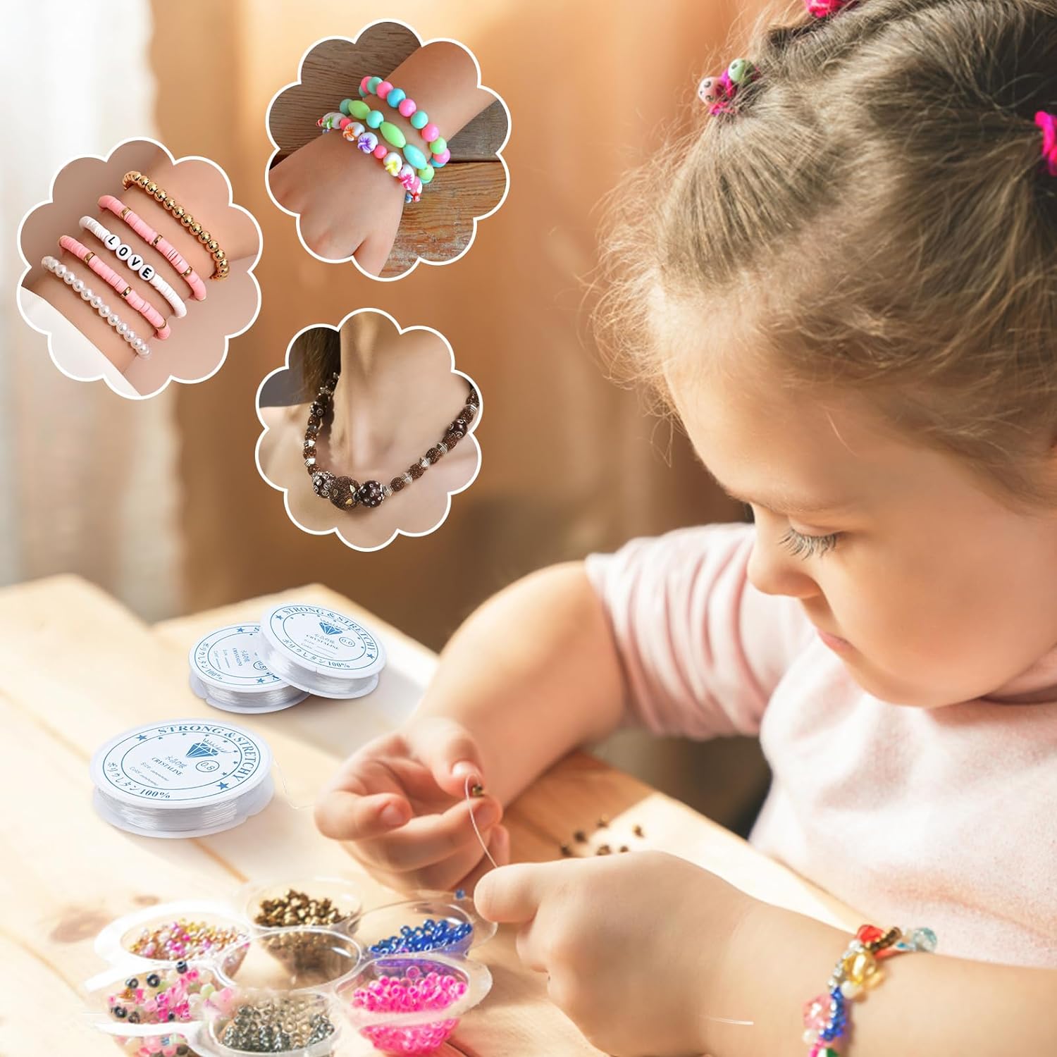 Fil élastique transparent pour bracelets – Image 11