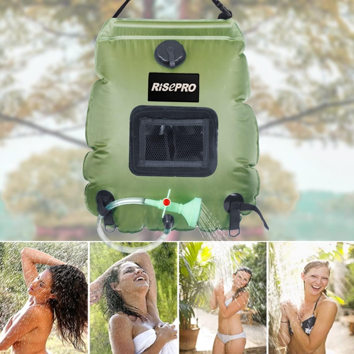 Sac de Douche Solaire, 20 litres, Camping, température 45 °C,