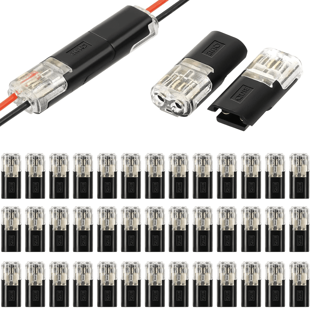 connecteur électrique rapide à deux broches pour câbles basse tension