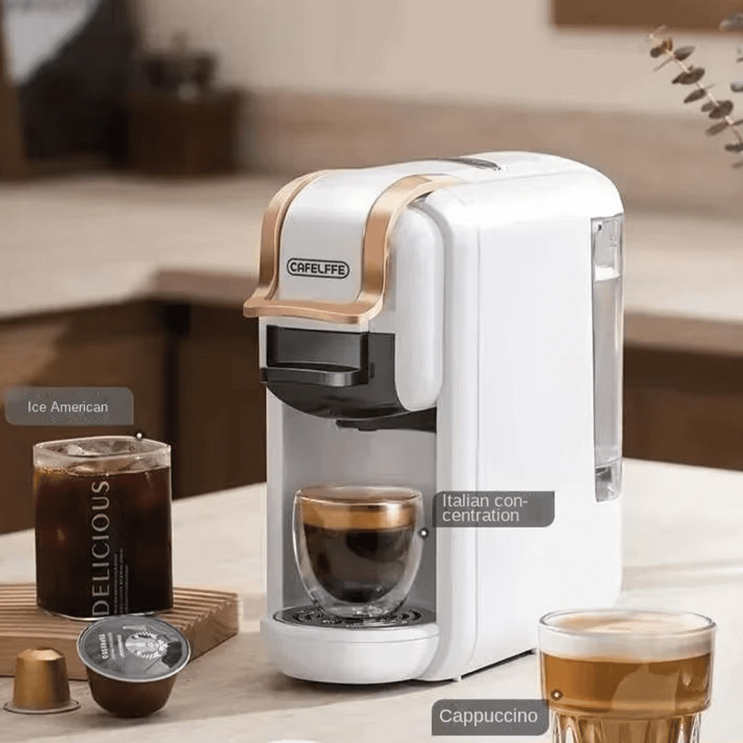 adaptateur dolce gusto avec capsule positionnée dans la machine