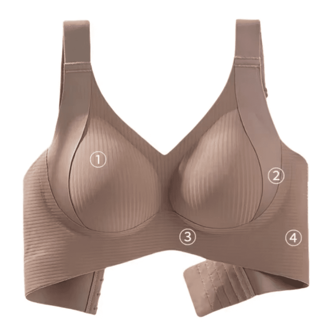 Zoom sur le bonnet avec bande interne de maintien du soutien-gorge