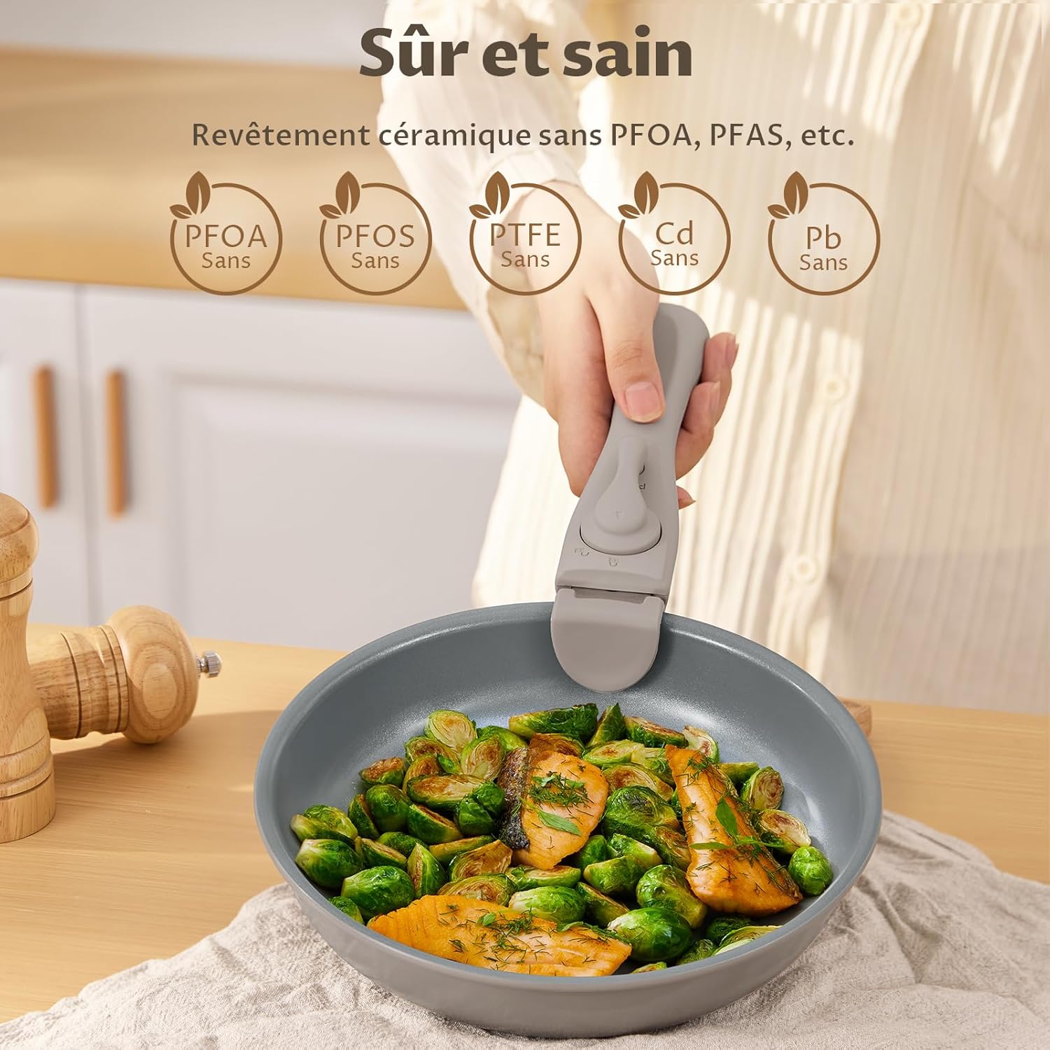 Pure ceramic batterie de cuisine 13 pcs – Image 2