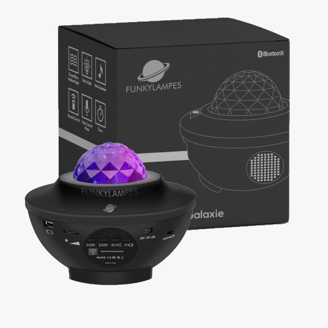 Projecteur étoile led veilleuse galaxie lampe de nuit étoilée avec musique bluetooth