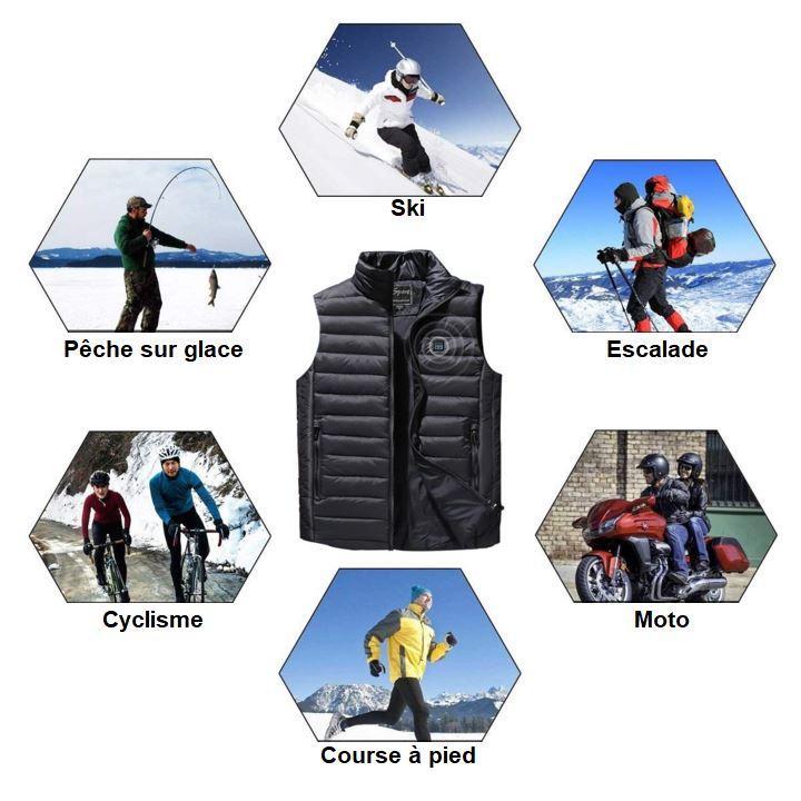 Gilet chauffant électrique – Image 4