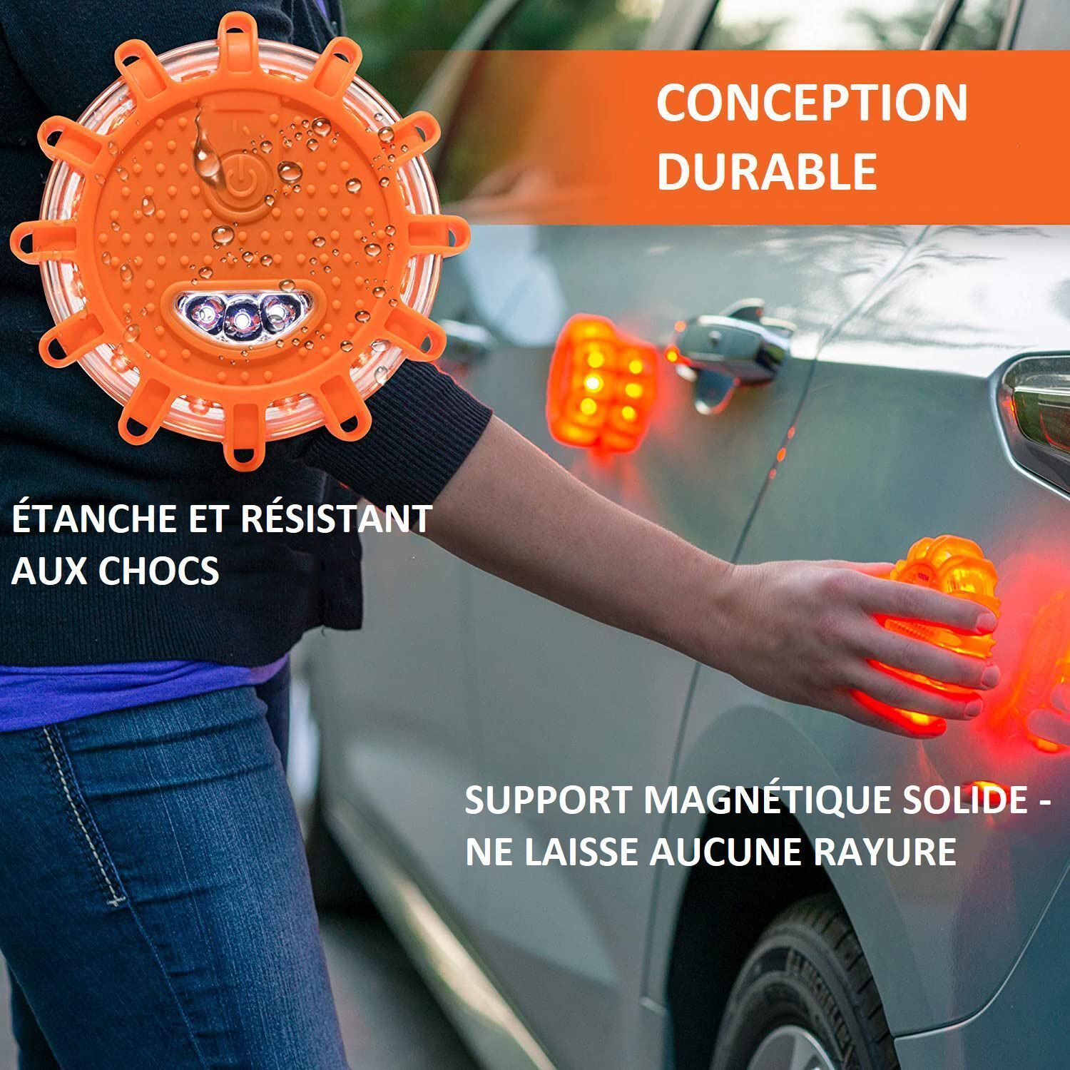 Éclairage d'urgence magnétique pour véhicule – Image 6
