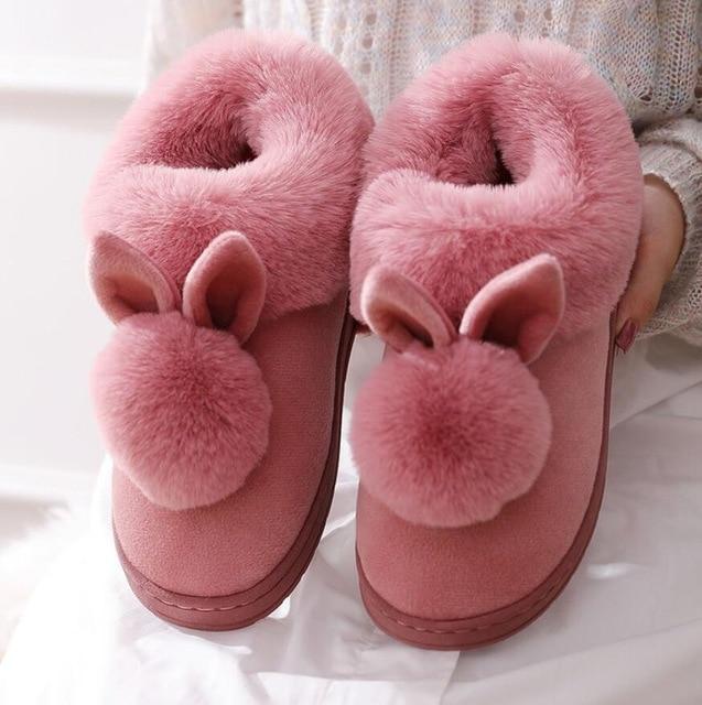 Fluffy pantoufles - huggie