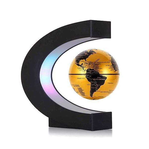 Lampe Lévitation Magnétique Globe Terre – LED Ambiance 17x17 cm – Design Argent ou Océan – Image 3