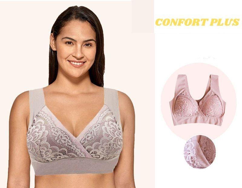 Soutien-gorge extra élastique en dentelle sans fil - plus confort – Image 2