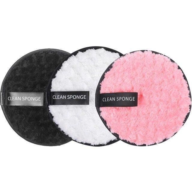 Tampons démaquillants réutilisables- lot 3 textures