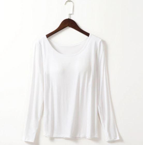 Tee-shirt à manches longues avec soutien-gorge intégré – Image 7
