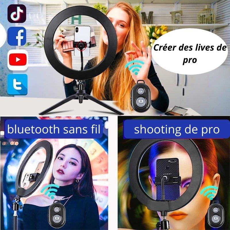 Anneau lumineux à led 26cm – Image 4