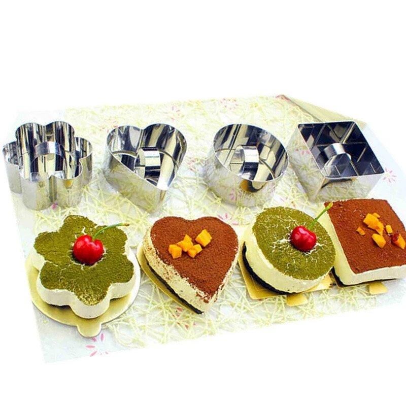 Moules à gâteaux 3d en acier inoxydable