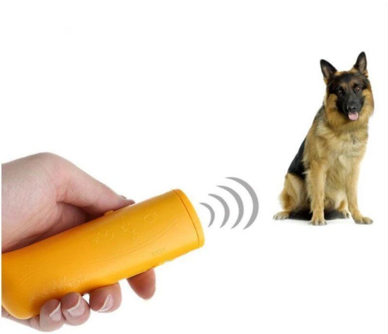 Boîtier Anti-Aboiements Ultrason Portable Dressage Chien Répulsif Sécurité Lampe LED – Image 2