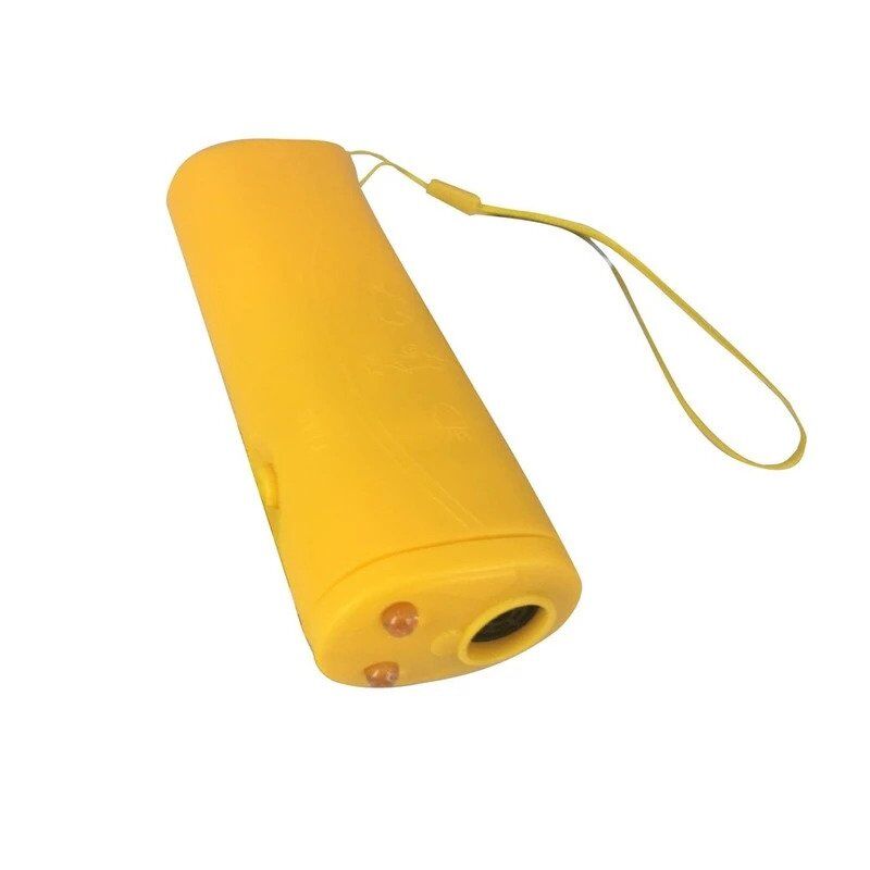 Boîtier Anti-Aboiements Ultrason Portable Dressage Chien Répulsif Sécurité Lampe LED