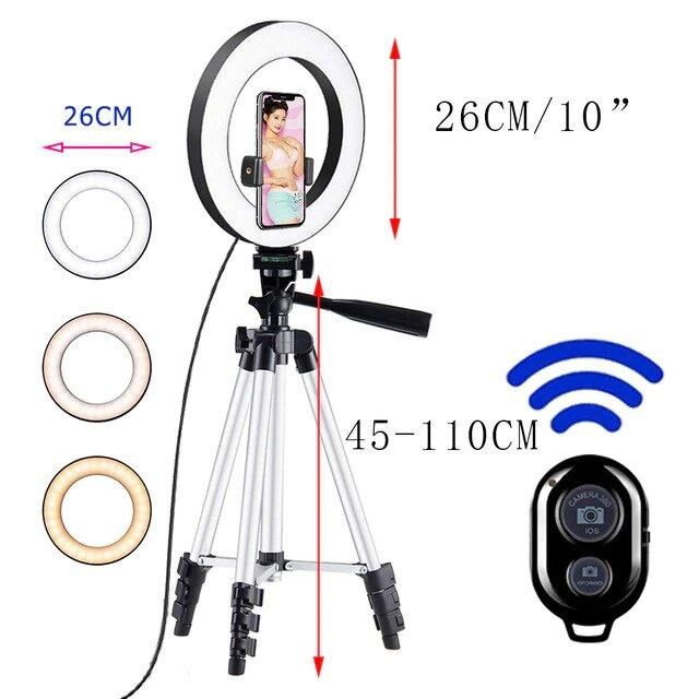 Anneau lumineux à led 26cm – Image 2