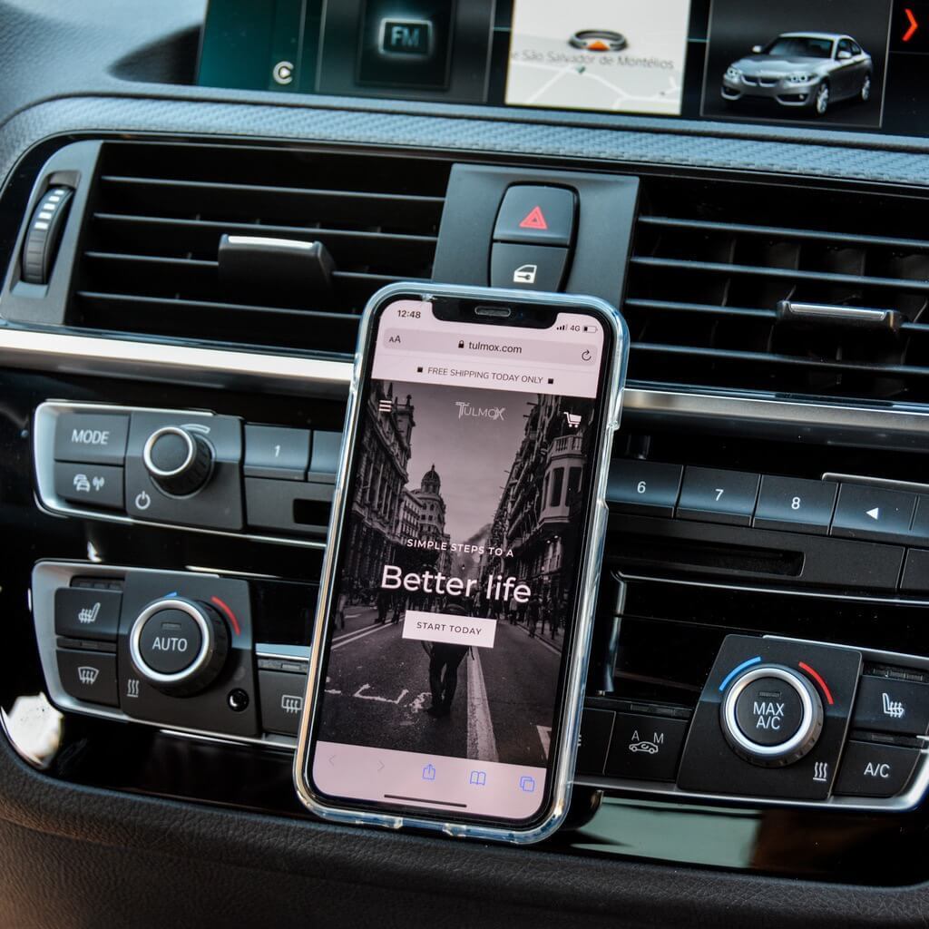 Support Téléphone Voiture Magnétique – 360° Rotatif, Compact, Universel, Installation Facile, Tableau de Bord – Image 4