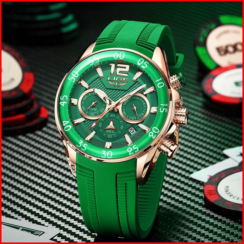Montre homme bracelet silicone à quartz chronographe sport - boreal – Image 4